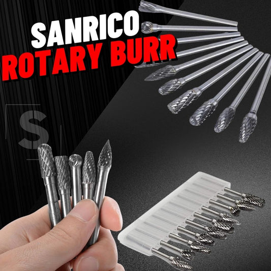 SANRICO Rotary Burr Set (10 Pcs)