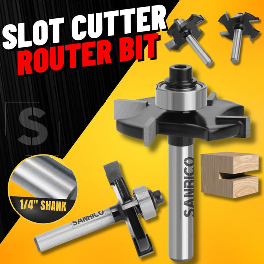 Slot Cutter Router Bit - 1/4" Shank