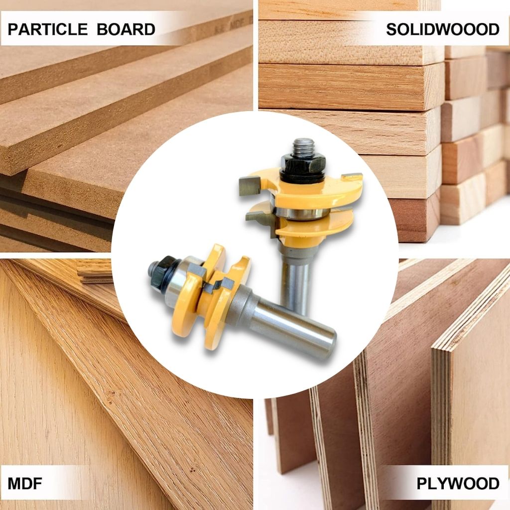 45-degree Lock Miter Router Bit Set – SANRICO DEALS