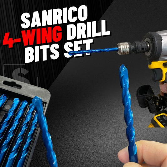 4-Wing Drill Bit Set