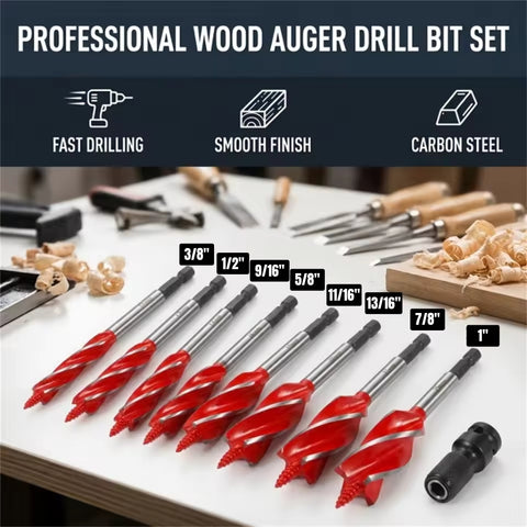 SANRICO Auger Bit Set (8 Pcs)