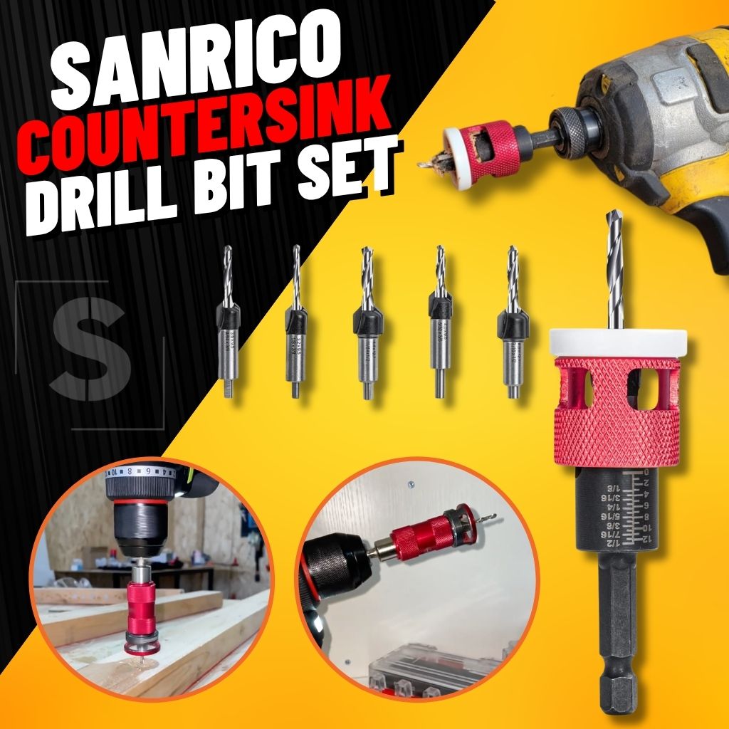 SANRICO Countersink Drill Bit Set