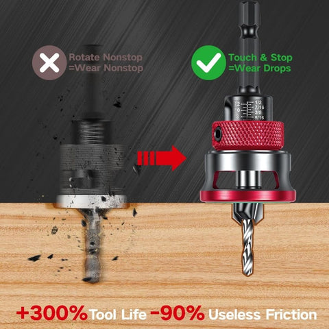 SANRICO Countersink Drill Bit Set