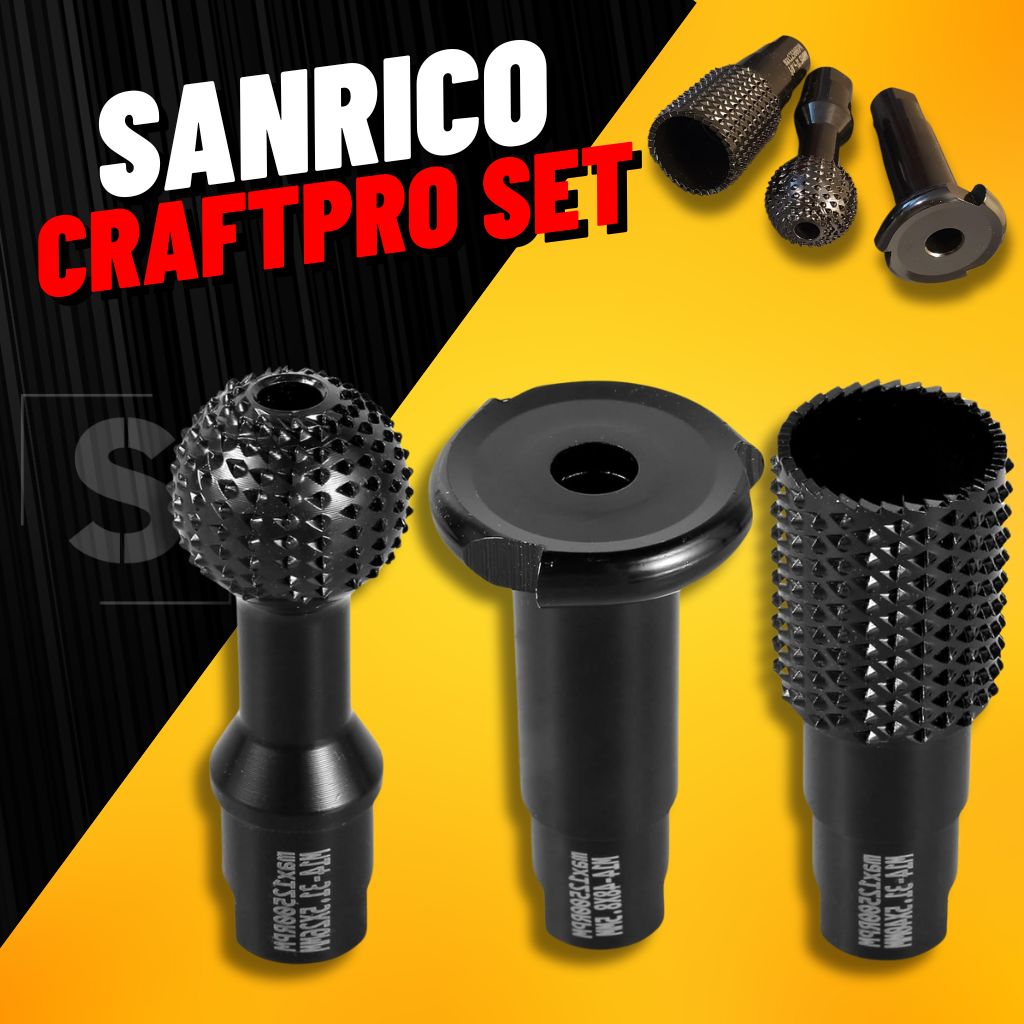 SANRICO CraftPro 3-in-1 Burr Set