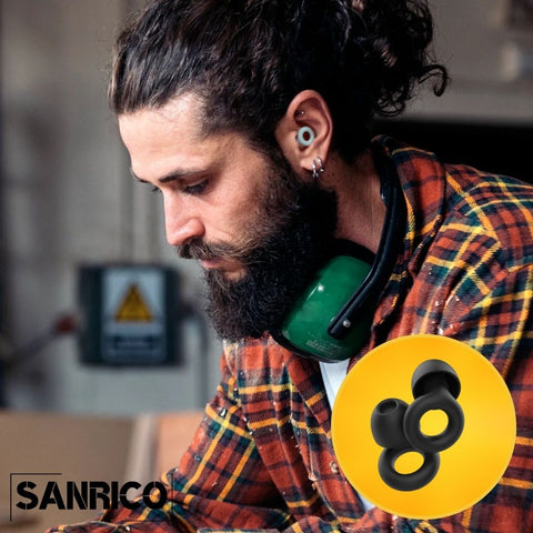 SANRICO Noise-Reducing Earplugs (Pro Grade)