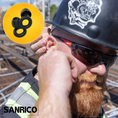 SANRICO Noise-Reducing Earplugs (Pro Grade)