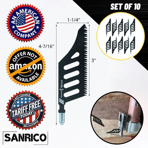 SANRICO Delta Jigsaw Blade (10 Pcs)