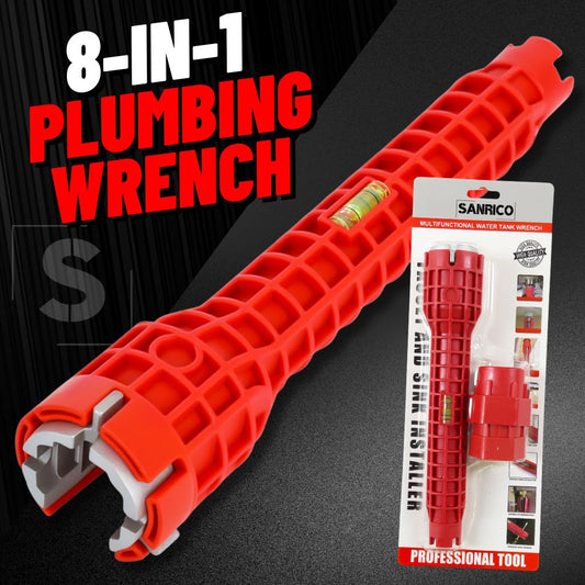 SANRICO 8-in-1 Plumbing Wrench