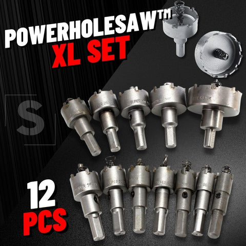 PowerHoleSaw™ Full Set (12 Pcs)