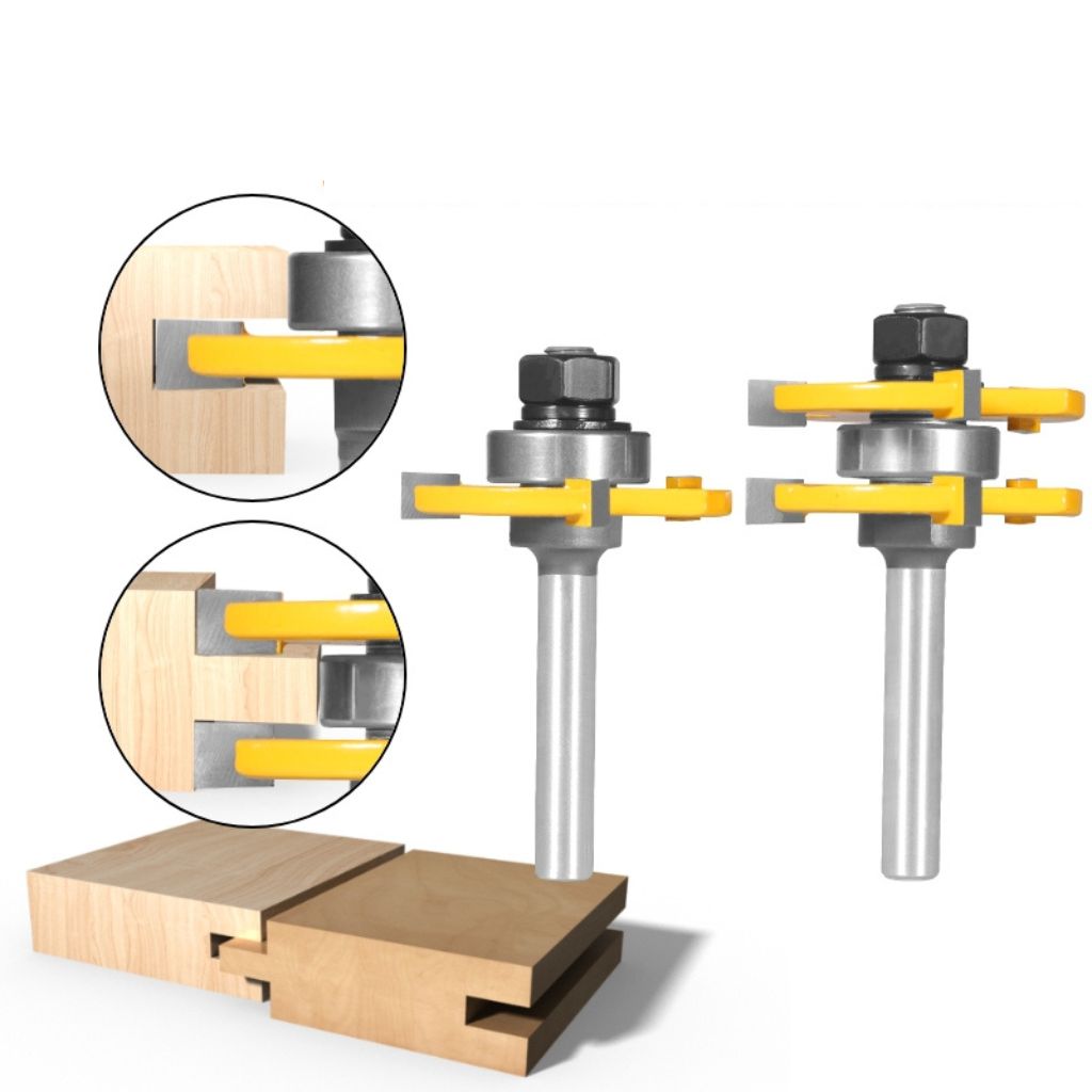 Extendable Frame Router Grooves Tongue & Groove Router Bit - 1/2