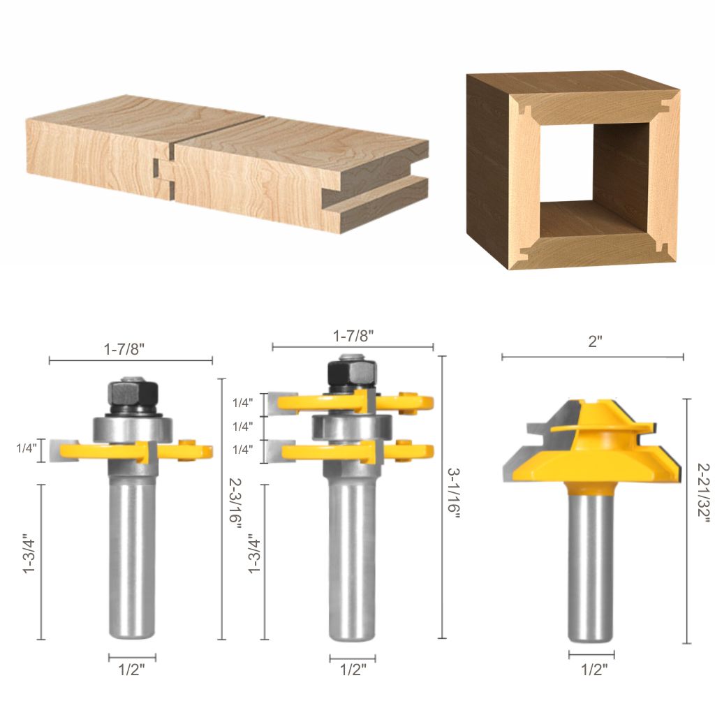 Finger Groov Router Bit Tongue & Groove Router Bit - 1/2