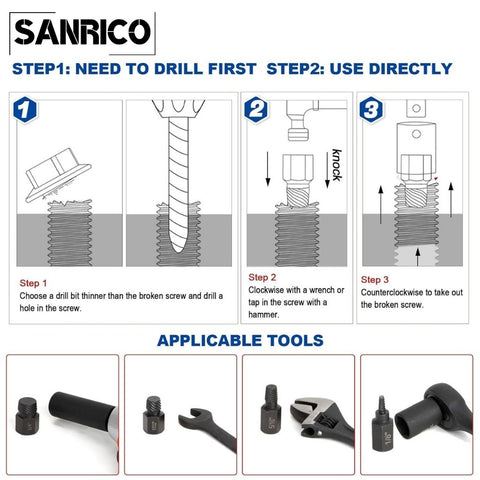 SANRICO XL Xtractor Set (10 Bits)