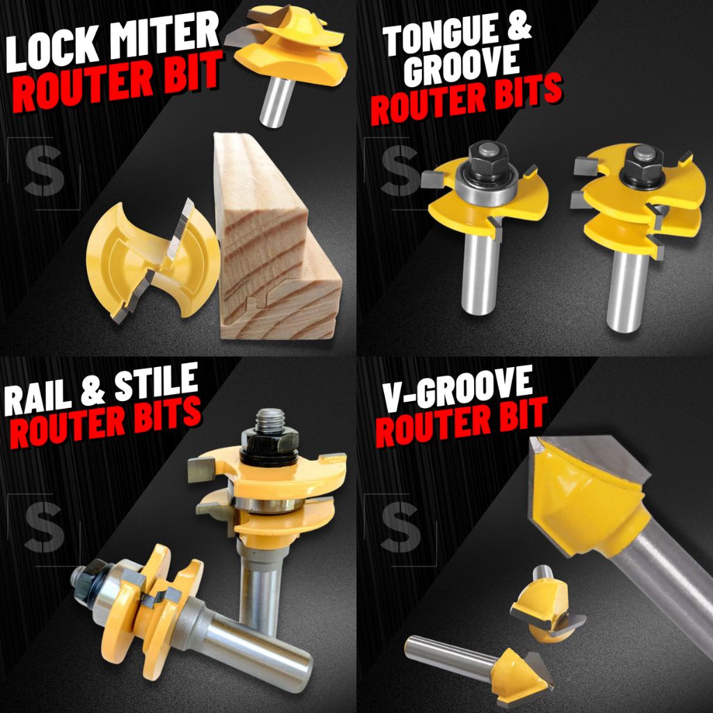 MaxiEdge 4-in-1 Router Bit Set – SANRICO DEALS